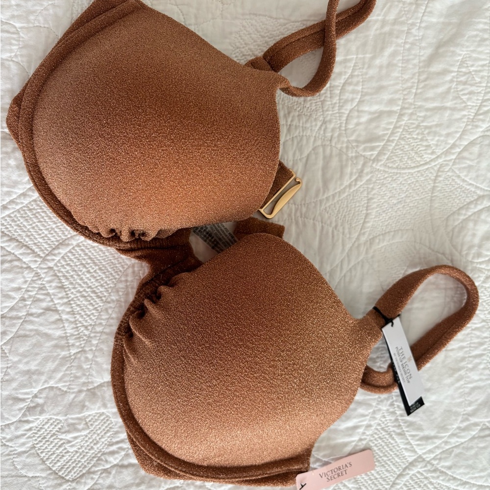 Victoria's Secret Copper Shimmer Bikini top
